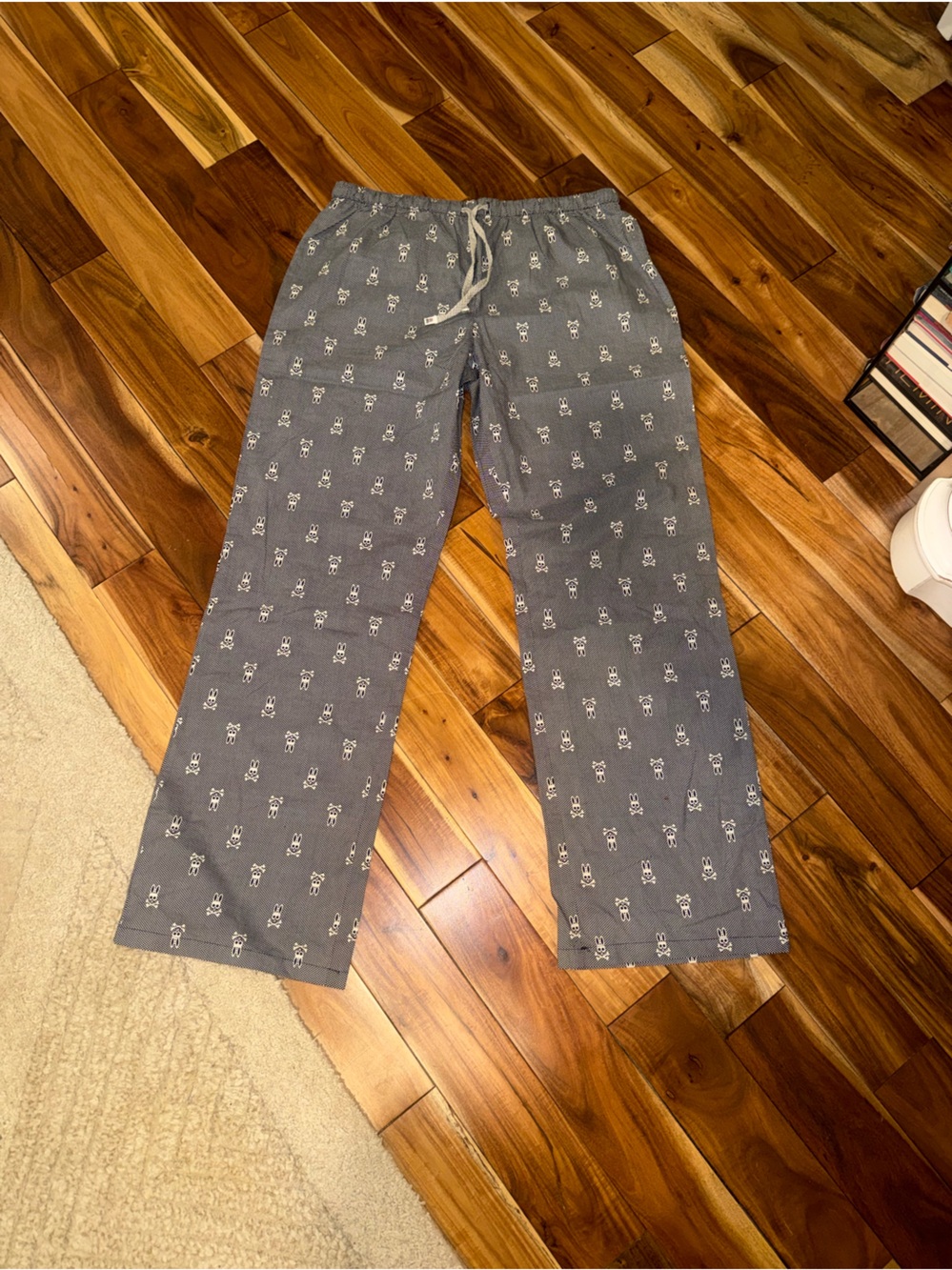 Psycho Bunny Pajama Pants with White Logo Print